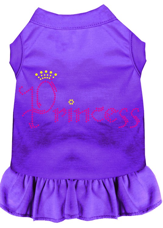 Princess Rhinestone Dress Purple Med